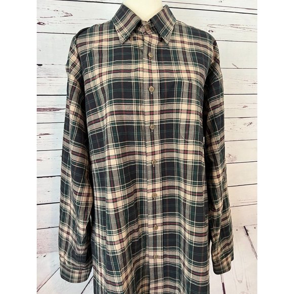 Cinch Western Shirt Cowboy Long Sleeve LARGE Button Front Plaid - Picture 8 of 10